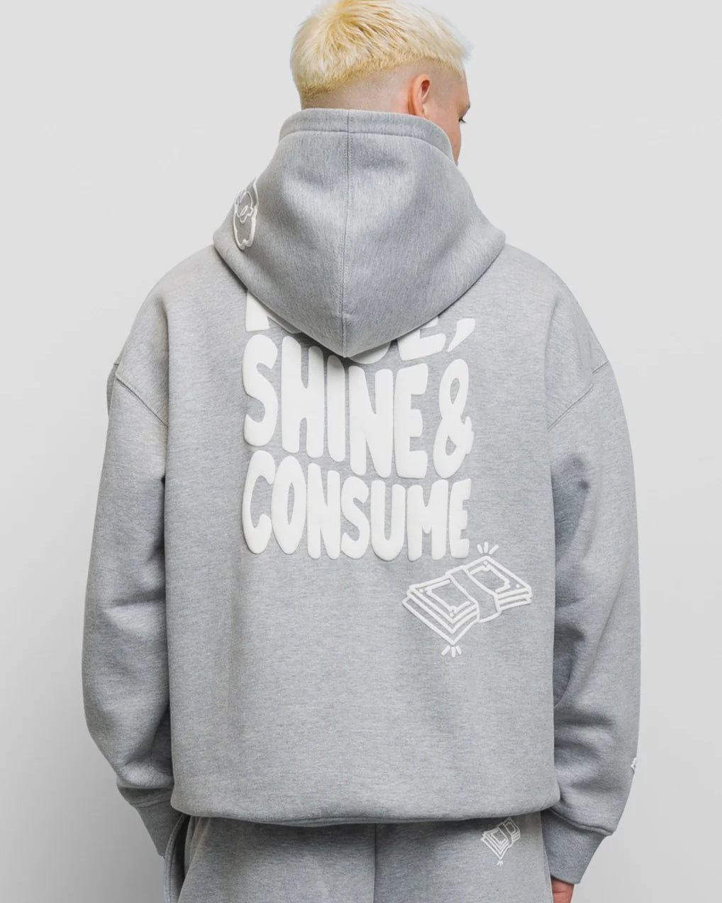 Fresh Flavours Rise Hoodie - Light Grey