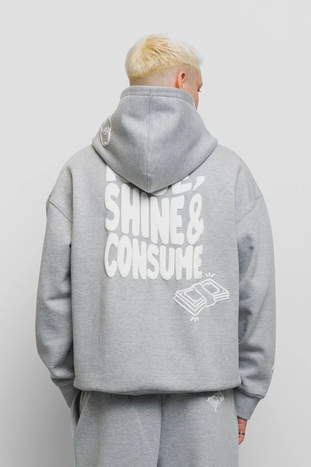 Fresh Flavours Rise Hoodie - Light Grey