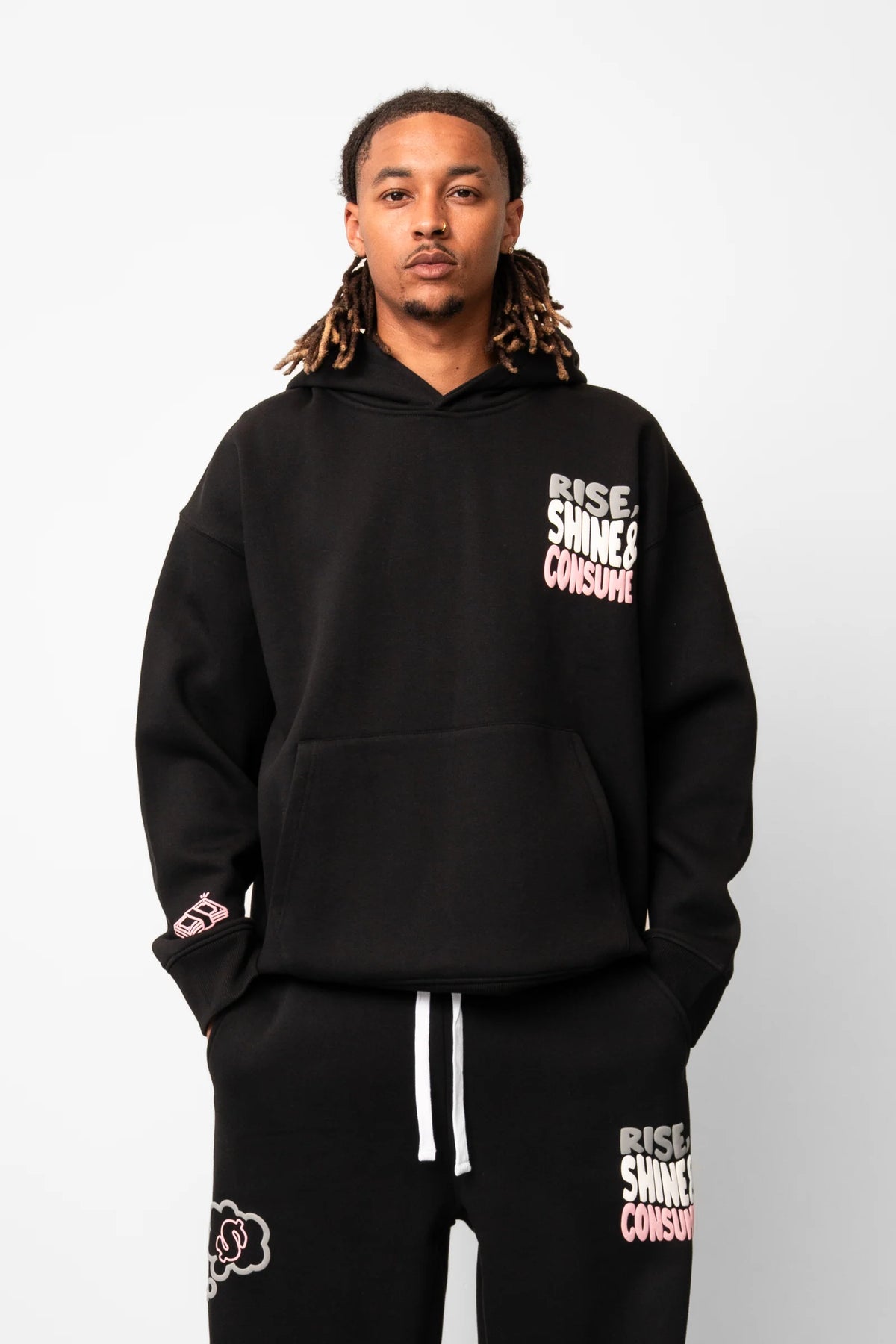 Fresh Flavours Rise Hoodie - Black