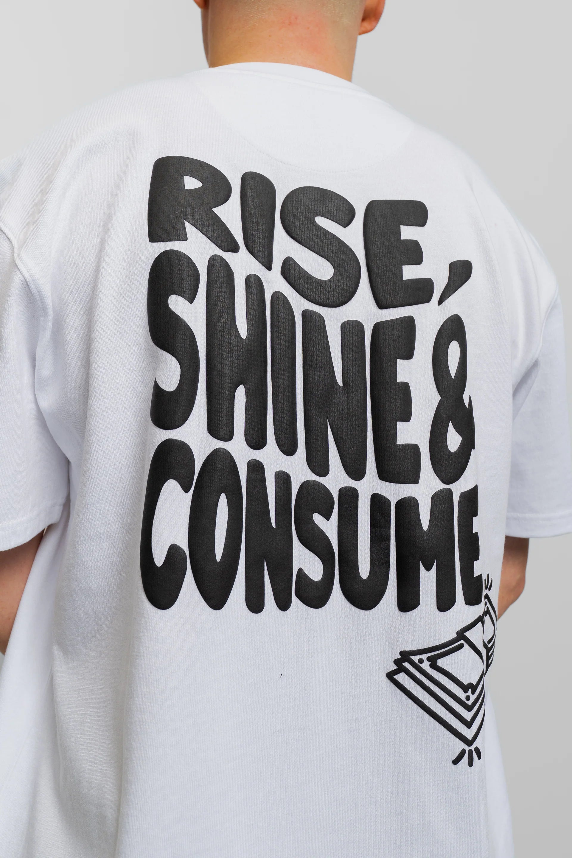 Fresh Flavours Rise, Shine & Consume T-Shirt - White