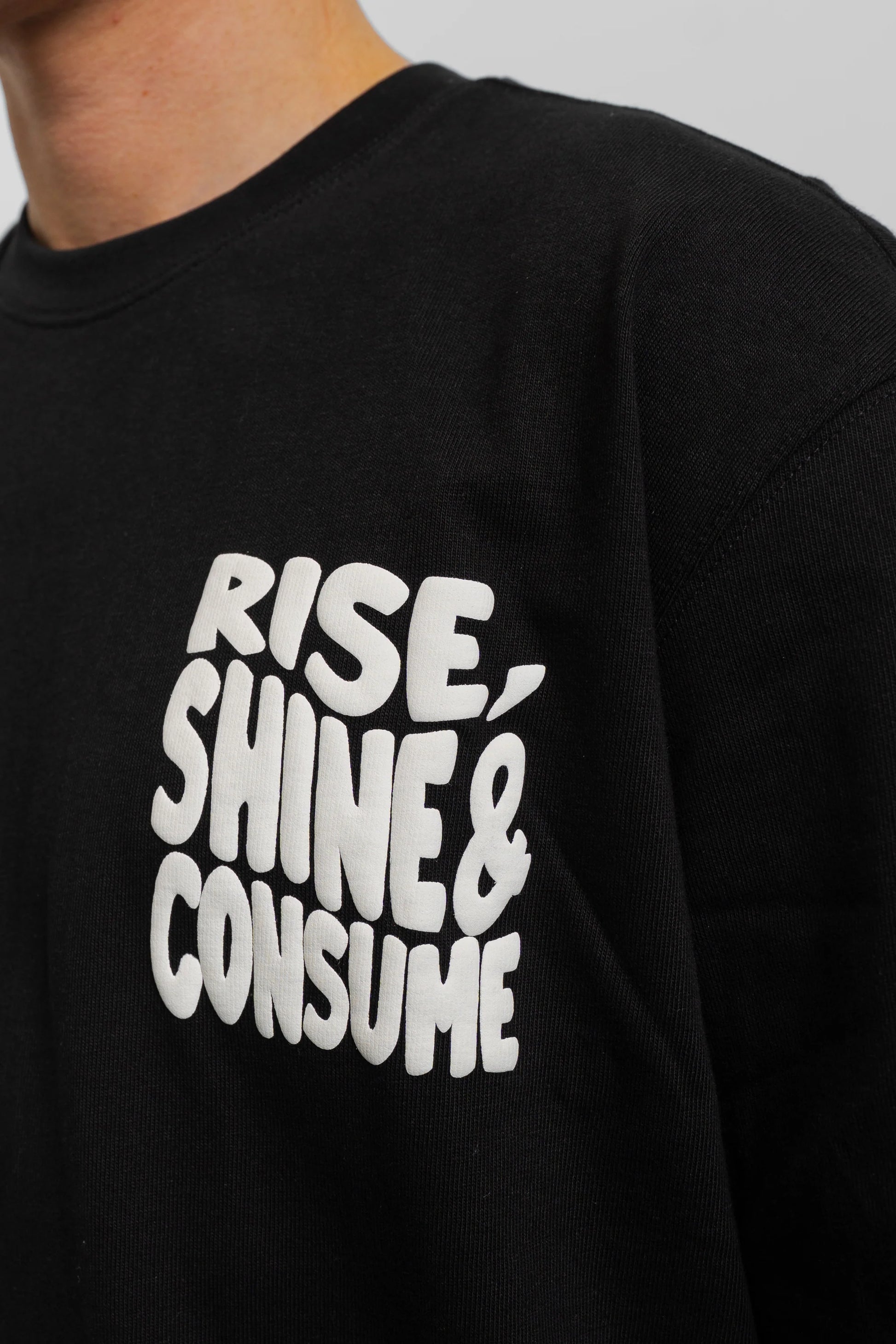 Fresh Flavours Rise, Shine & Consume T-Shirt - Black
