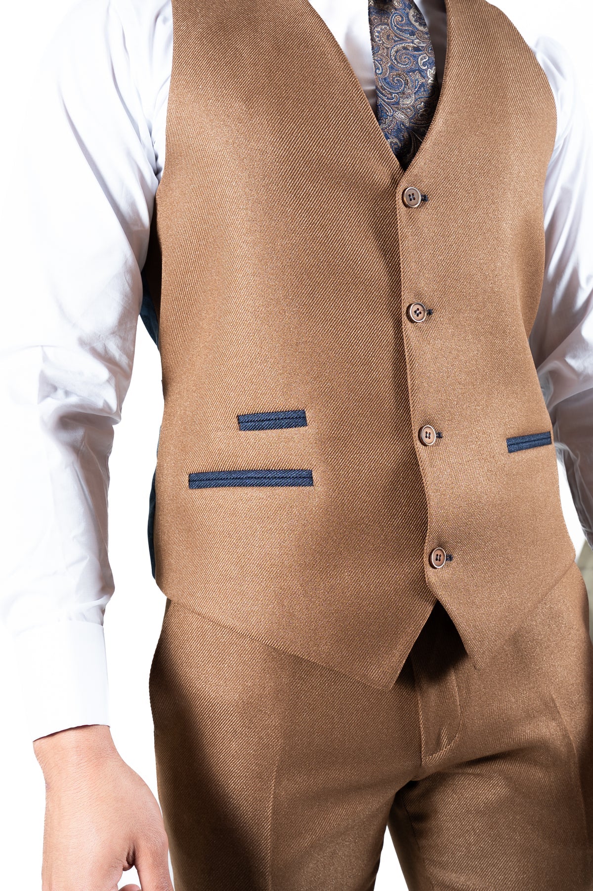 Spectre Mycroft Waistcoat Tan