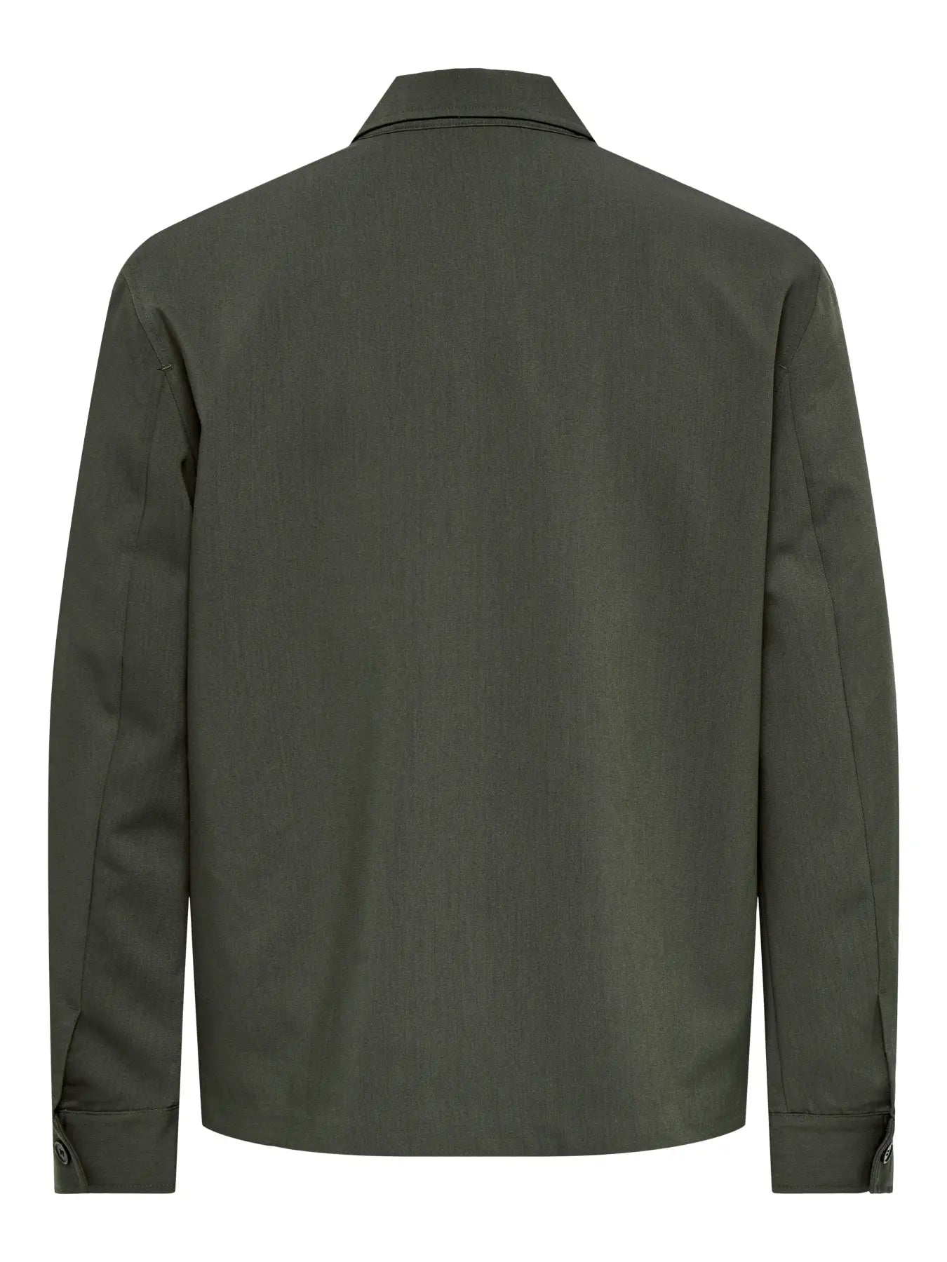 Only & Sons Regular Zip Overshirt - Beluga