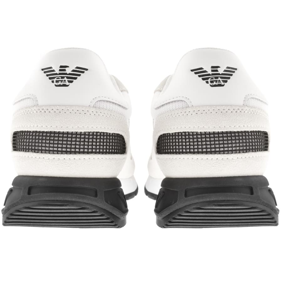 EA7 Emporio Armani X8X151 Woven Trainer White & Black