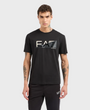 EA7 Emporio Armani 7M000002 Graphic Series Cotton Crew-Neck T-Shirt - Black