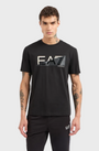 EA7 Emporio Armani 7M000002 Graphic Series Cotton Crew-Neck T-Shirt - Black