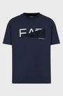 EA7 Emporio Armani 7M000002 Graphic Series Cotton Crew-Neck T-Shirt - Navy Blue