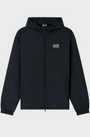 EA7 Emporio Armani 7M000790 Core Identity Nylon Hooded Sweatshirt - Black