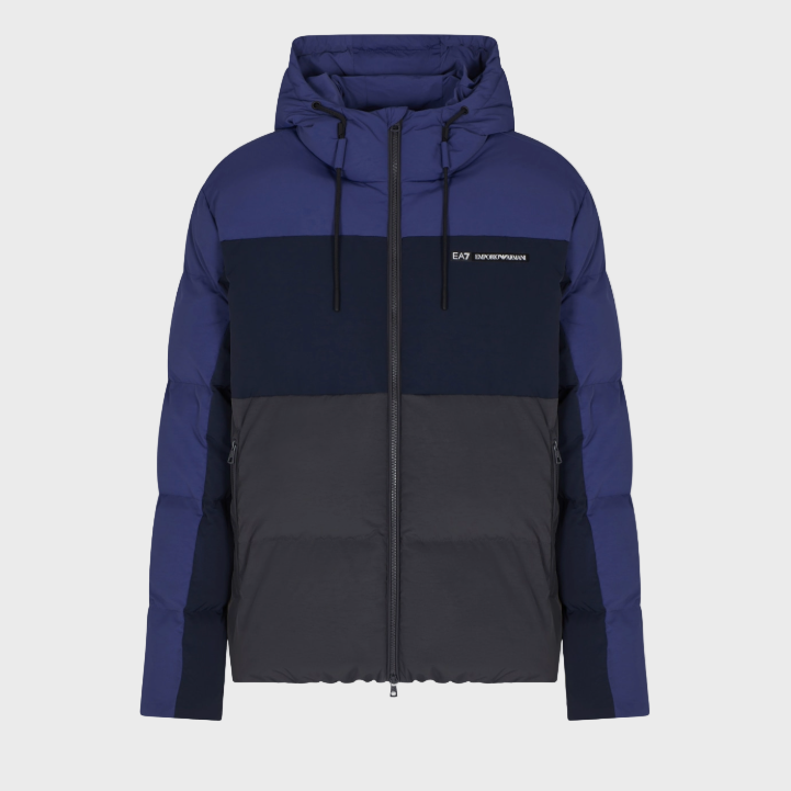 EA7 Emporio Armani 7M000946 Man Woven Bomber Jacket - Blue