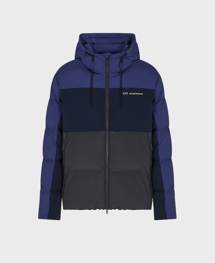 EA7 Emporio Armani 7M000946 Man Woven Bomber Jacket - Blue