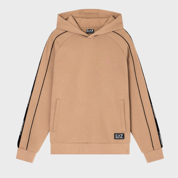 EA7 Emporio Armani 7M000972 Train Hooded Logo Series Sweatshirt - Tigers Eye