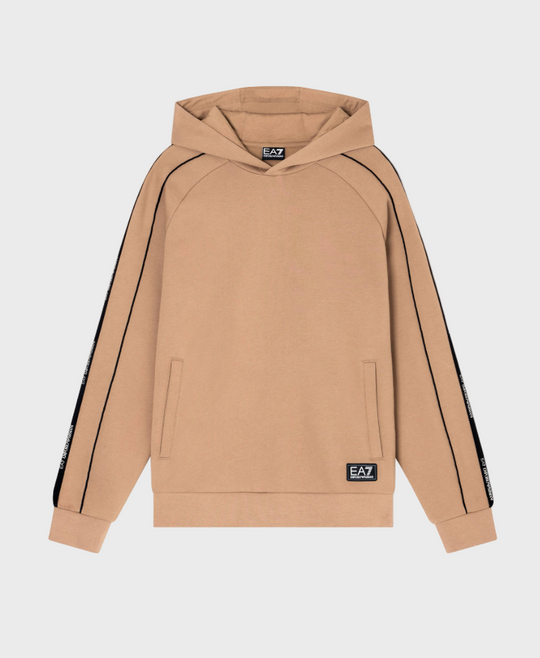 EA7 Emporio Armani 7M000972 Train Hooded Logo Series Sweatshirt - Beige