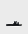 EA7 Emporio Armani 7X000108 Slides With Oversized Logo - Black