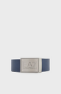 EA7 Emporio Armani Train Core ID Plate Reversible Belt - Blue Navy/Griffin