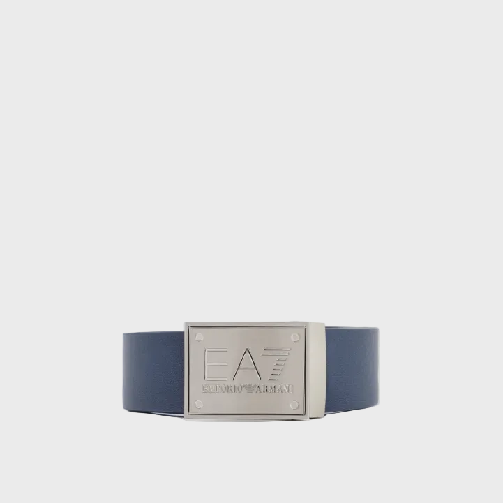 EA7 Emporio Armani Train Core ID Plate Reversible Belt - Blue Navy/Griffin