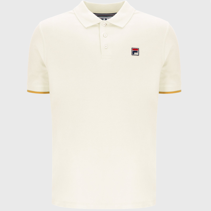 Fila Tipped Rib Basic Polo Shirt Egret
