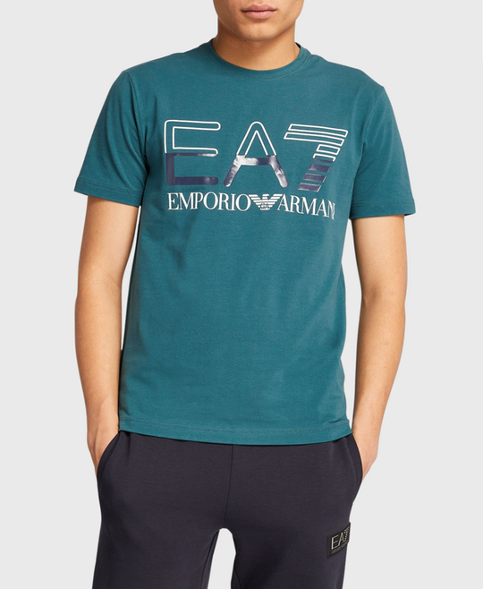 EA7 Emporio Armani 3RPT07 Jersey T-Shirt Mediterranea Blue