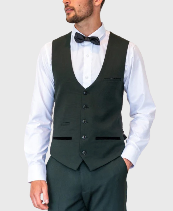 Marc Darcy Bromley Waistcoat Olive