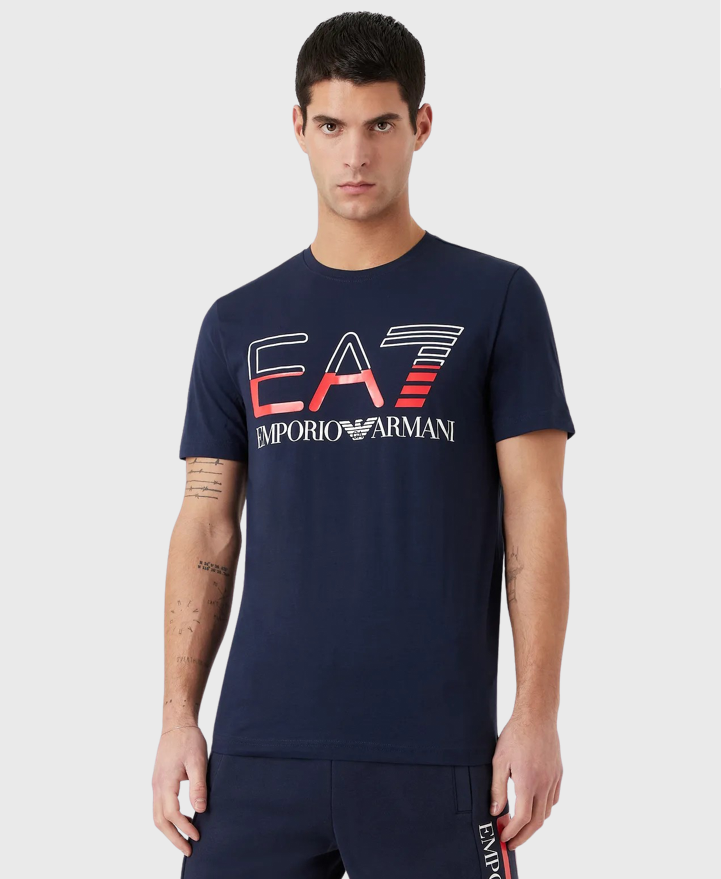 EA7 Emporio Armani 3RPT07 Jersey T-Shirt Navy Blue