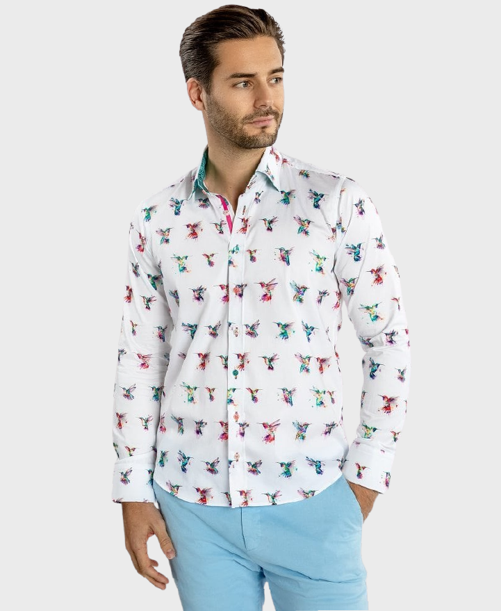 Claudio Lugli CP6922 Hummingbird Shirt White