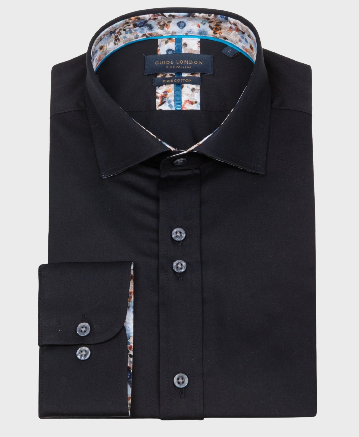 Guide London LS76887 Shirt Navy