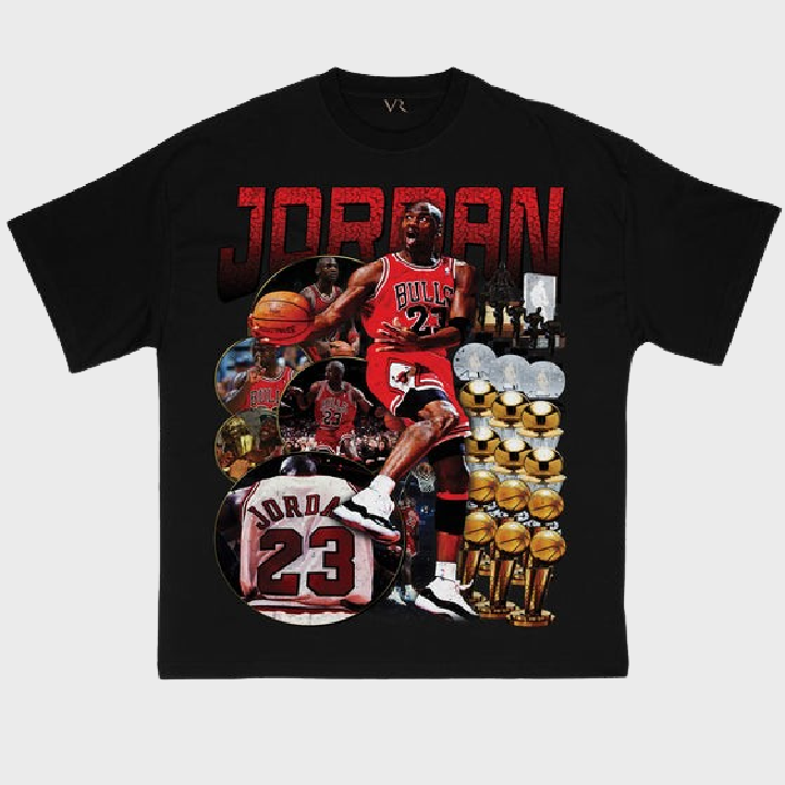 Vintage Roots Jordan T-shirt Black