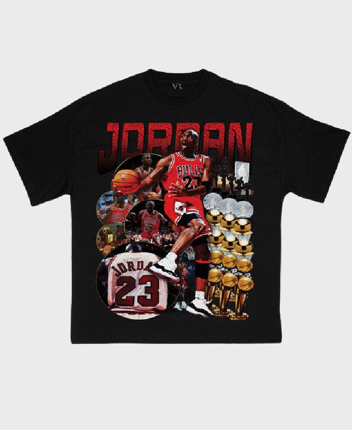 Vintage Roots Jordan T-shirt Black