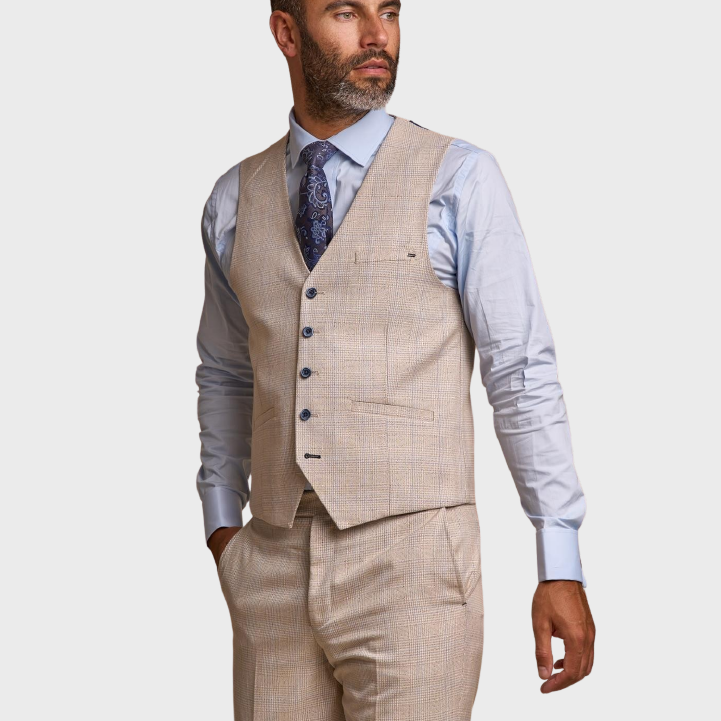 Cavani Caridi Waistcoat Beige