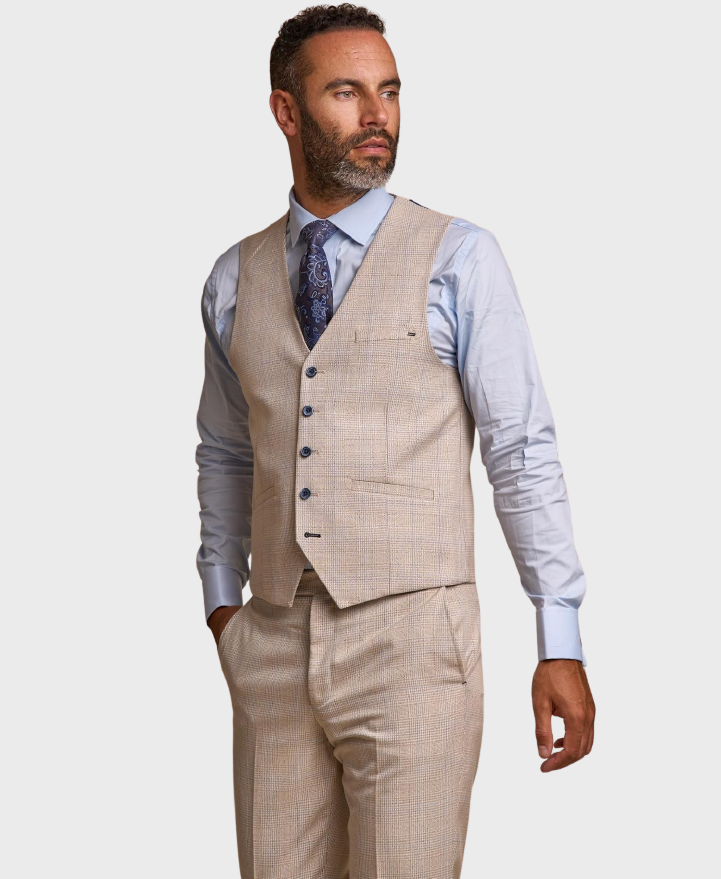 Cavani Caridi Waistcoat Beige