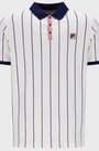 Fila Brett Stripe Polo Shirt Grdnia/Navy/Foxglv