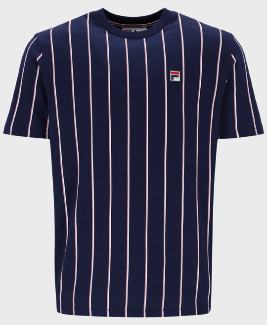 Fila Lee Pin Stripped T-shirt Navy/Wisteria/Gardenia