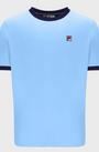 Fila Marconi Essential Ringer T-Shirt Blue Bell/Navy