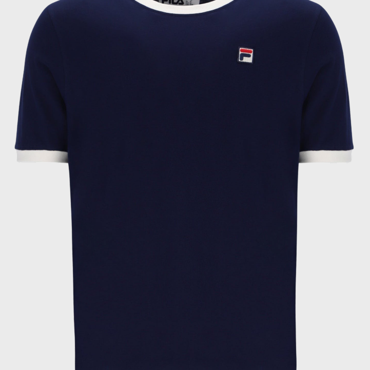 Fila Marconi Essential Ringer T-shirt Navy/Gardenia