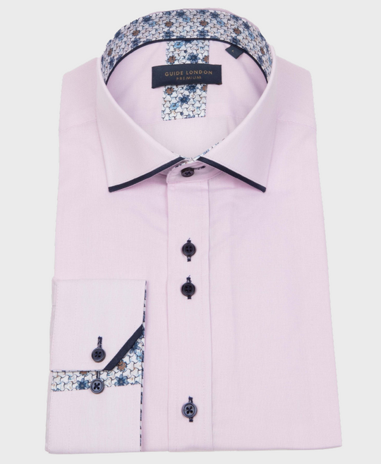 Guide London Shirt Pink/Navy