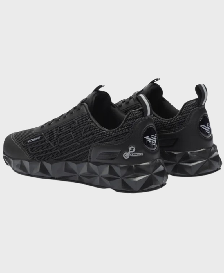 EA7 Emporio Armani X8X154 Woven Sneaker M826 Triple Black/Silver