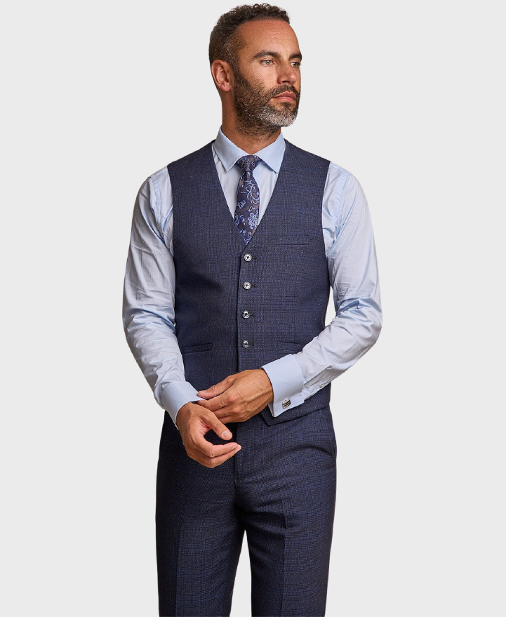 Cavani Caridi Waistcoat Navy