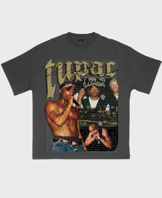Vintage Roots Tupac T-shirt Grey