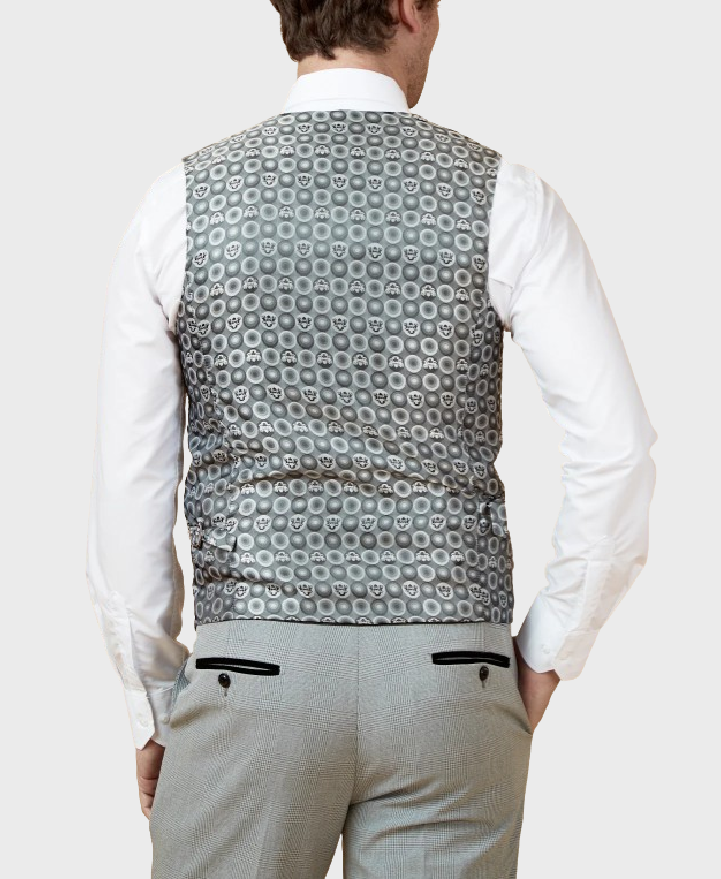 Marc Darcy Bromley Waistcoat Silver