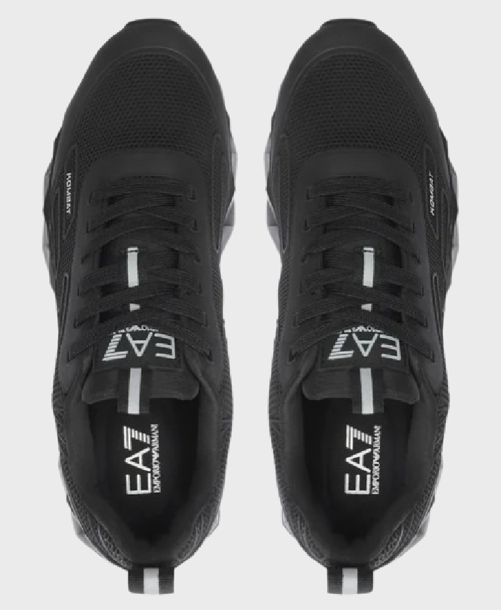 EA7 Emporio Armani X8X154 Woven Sneaker M826 Triple Black/Silver