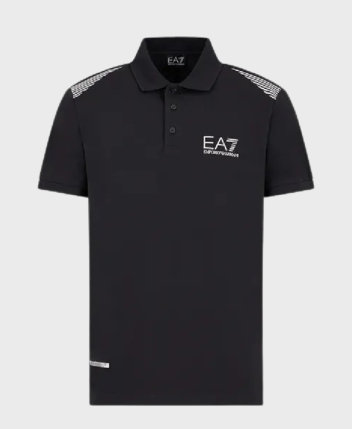 Ea7 Emporio Armani 3dpf51 Polo Shirt 1200 Black Vault Menswear