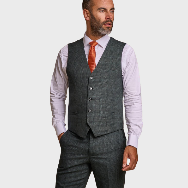 Cavani Caridi Waistcoat Olive