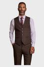 Cavani Caridi Waistcoat Brown