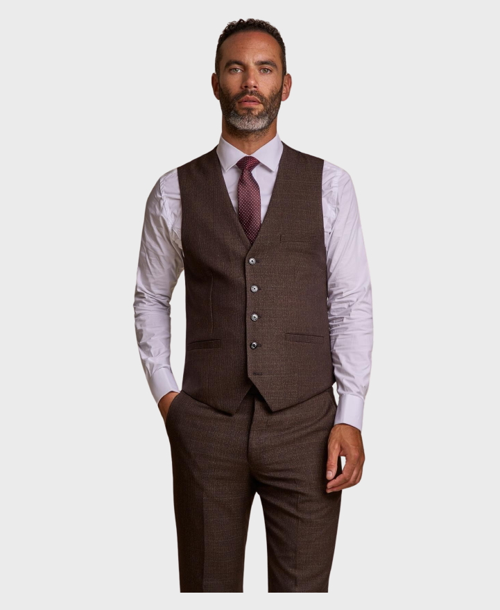 Cavani Caridi Waistcoat Brown