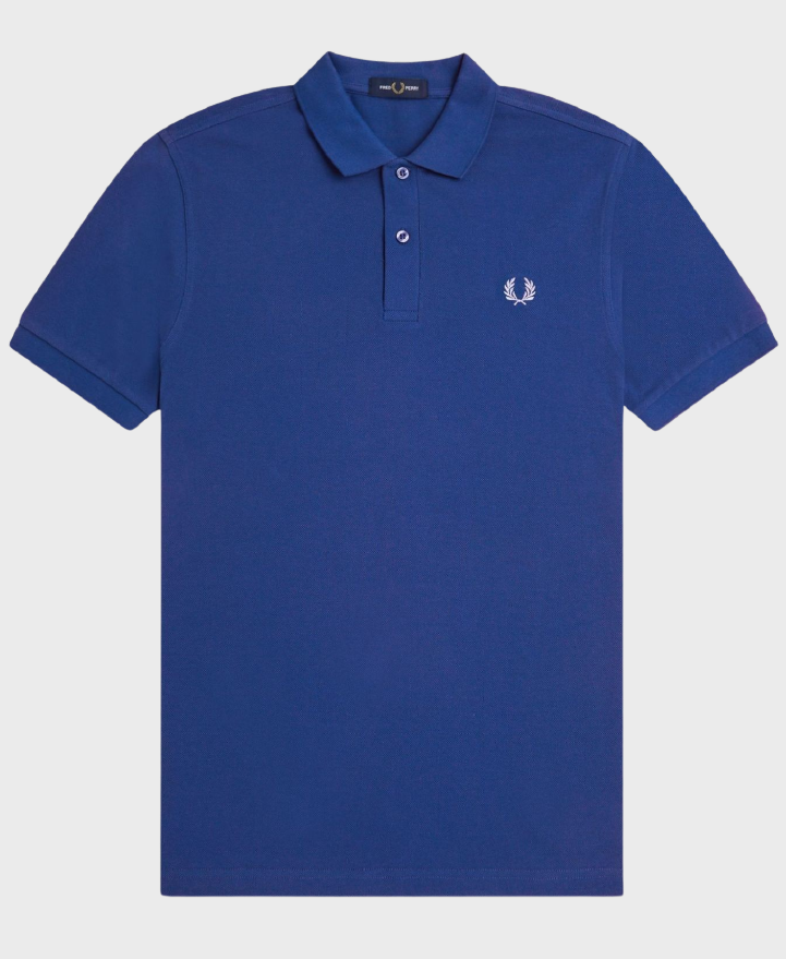 Fred Perry M6000 Plain Fred Perry Polo Shirt X04 Shdcobl/Lghsmoke