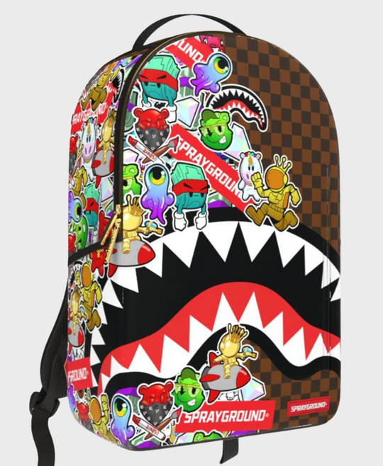 Sprayground B5798 Sticker Bomb Backpack