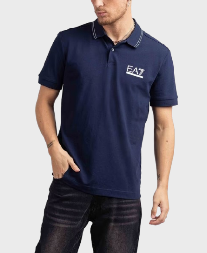 EA7 Emporio Armani 3DPF25 Polo Shirt 1554 Navy Blue