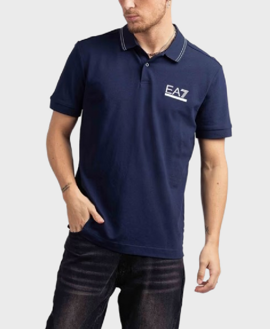EA7 Emporio Armani 3DPF25 Polo Shirt 1554 Navy Blue