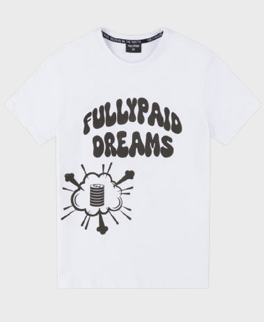 Fully Paid Dreams T-shirt White/Black