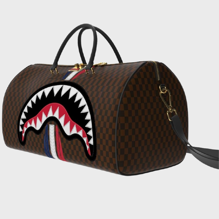 Sprayground D7490 Machine Franchise Duffle Bag Black/Brown