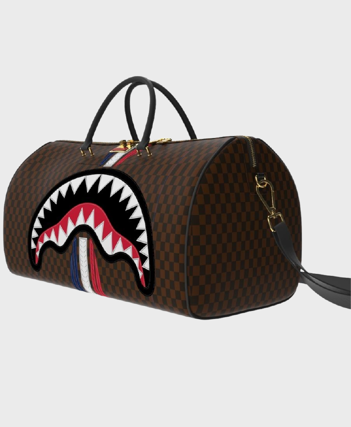 Sprayground D7490 Machine Franchise Duffle Bag Black/Brown